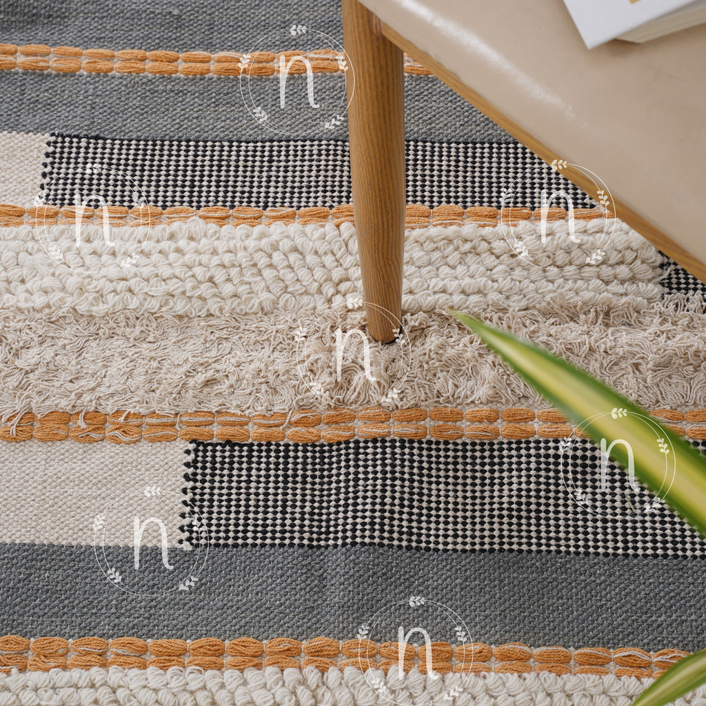 Brick Brack Abstract Carpet Nestasia
