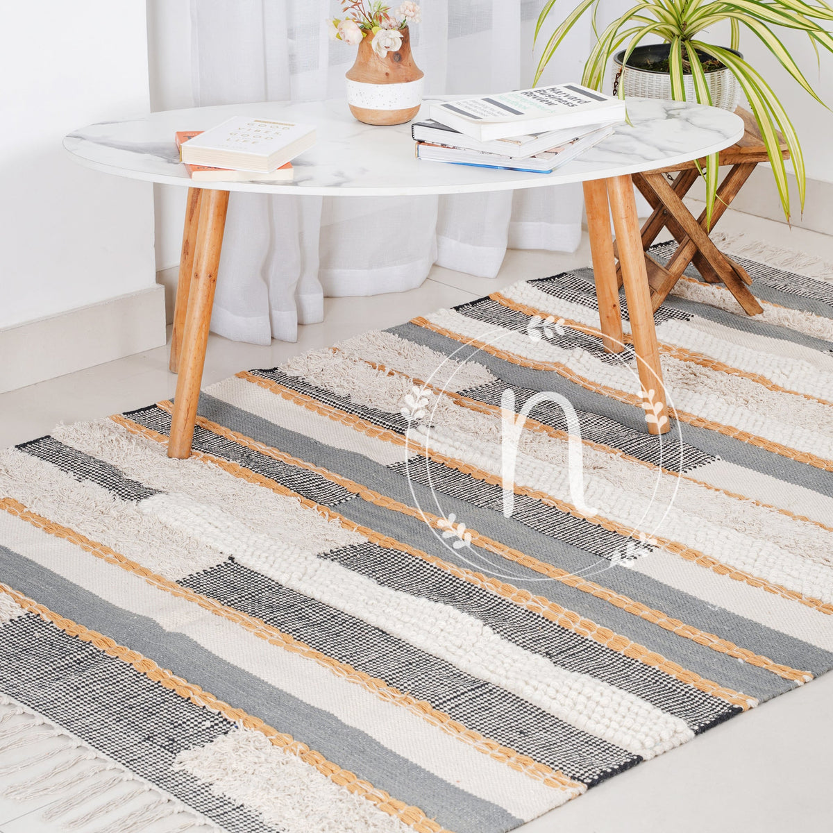 Brick Brack Abstract Carpet Nestasia