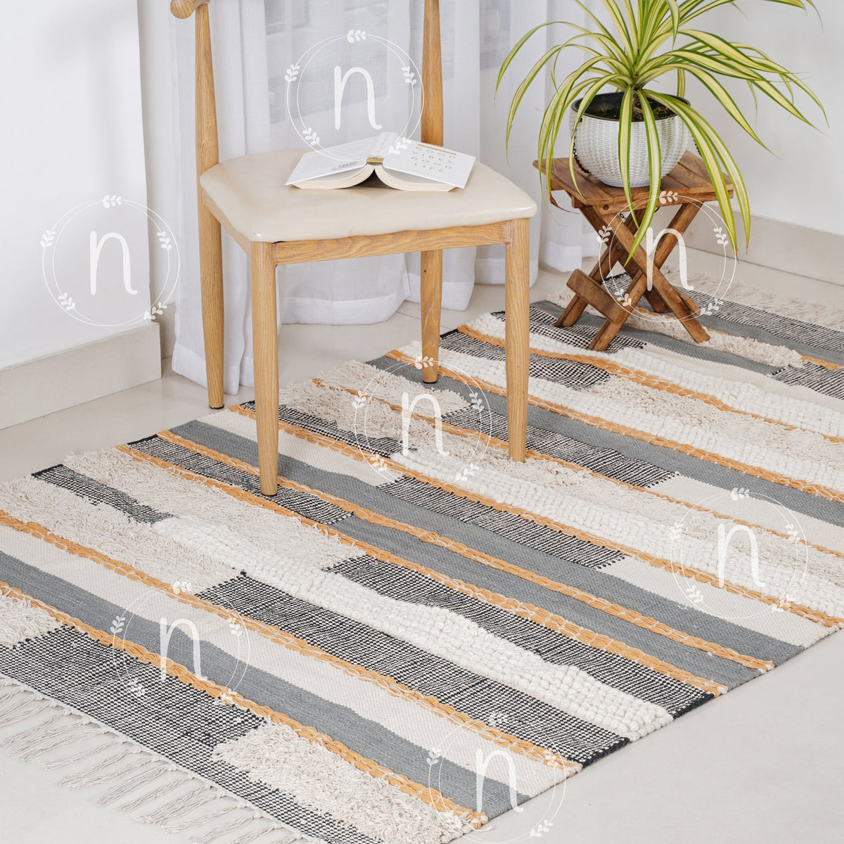 Brick Brack Abstract Carpet Nestasia