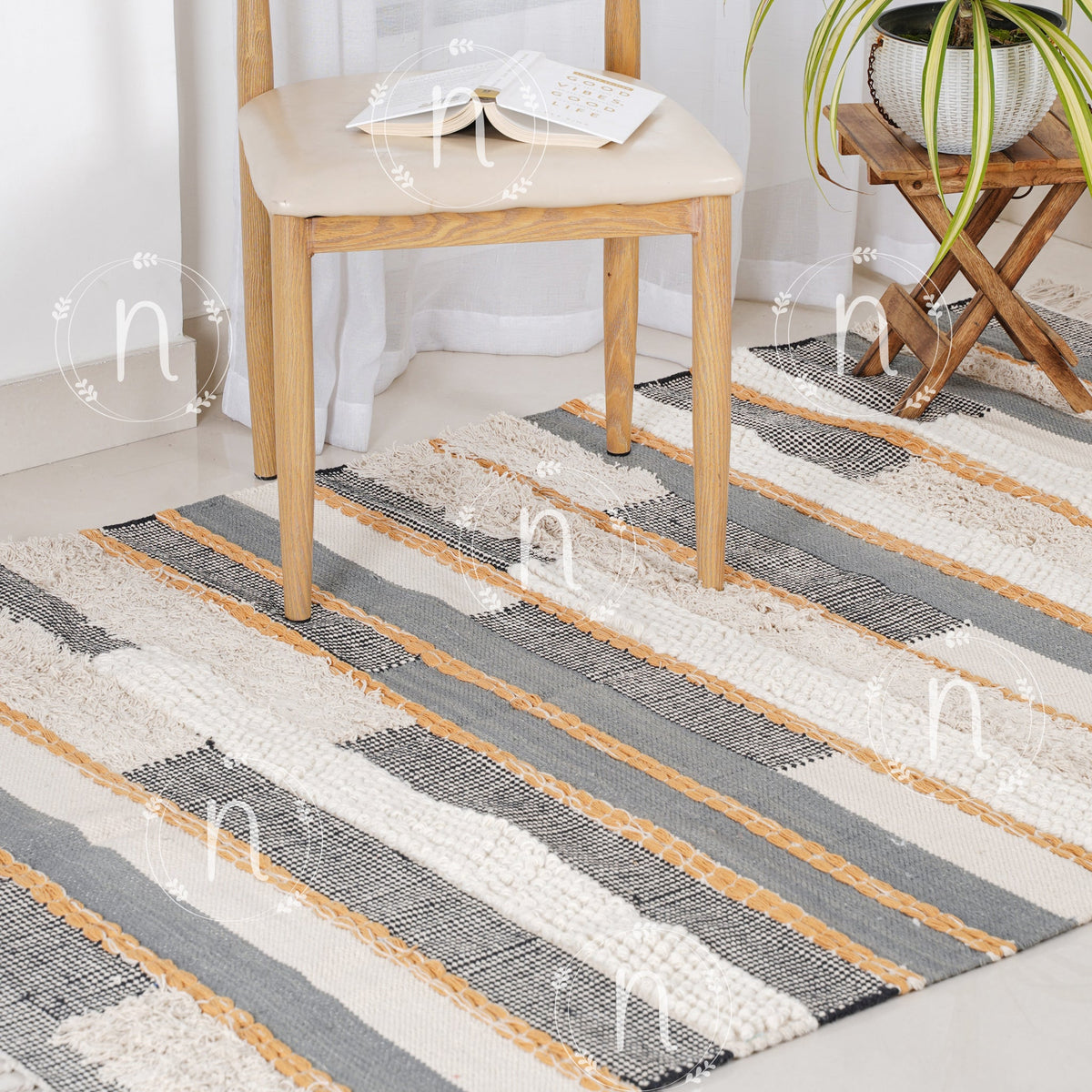 Brick Brack Abstract Carpet Nestasia