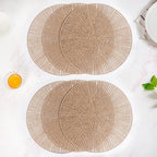 Brown Web Style Placemats Set Of 6 Nestasia