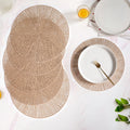 Brown Web Style Placemats Set Of 6 Nestasia