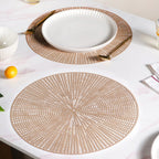 Brown Web Style Placemats Set Of 6 Nestasia
