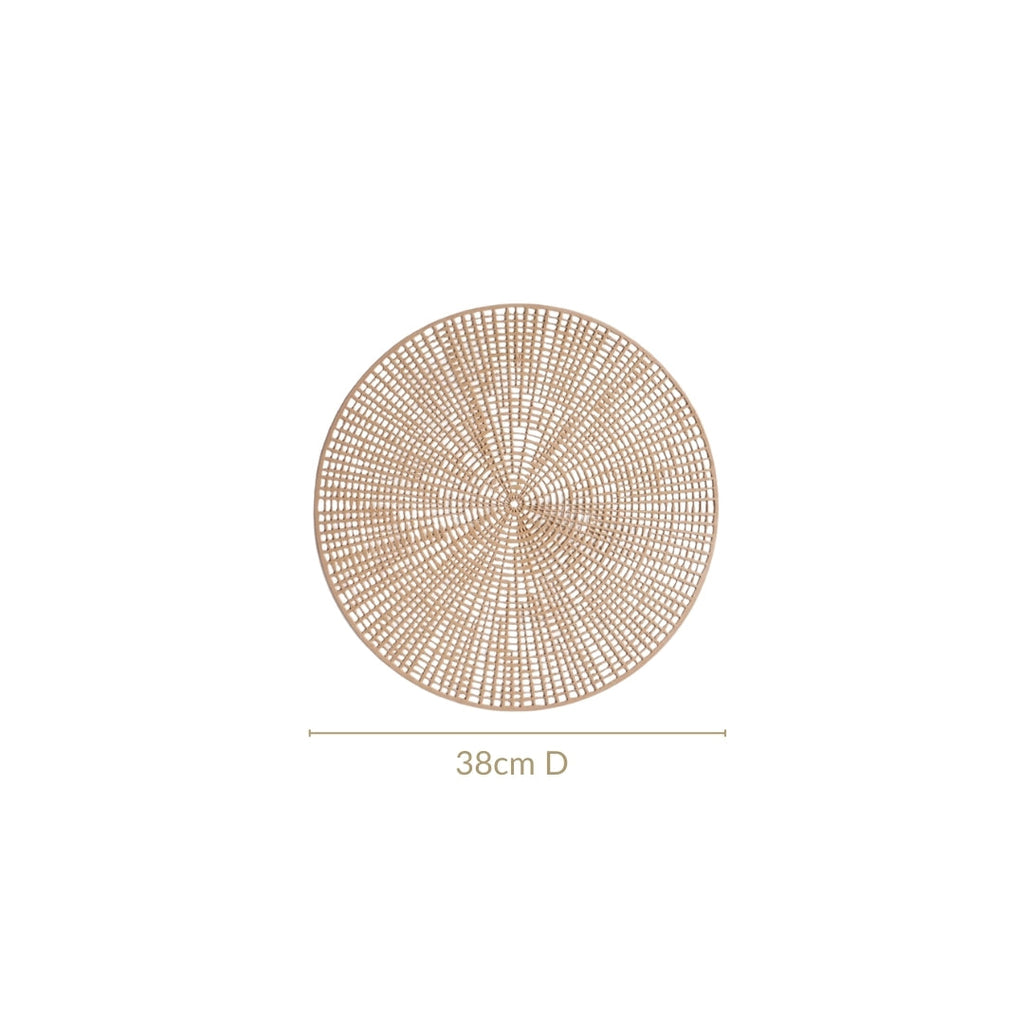 Brown Web Style Placemats Set Of 6 Nestasia