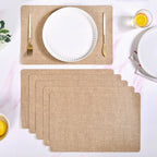 Rectangle Brown Table Mat Set Of 6 Nestasia