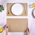 Rectangle Brown Table Mat Set Of 6 Nestasia