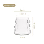 Bubble Cloud Glass Set Of 2 400ml Nestasia