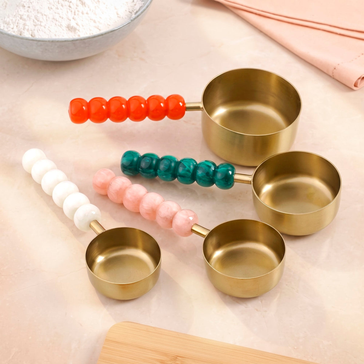 Bubble Handle Measuring Spoon Set Of 4 Nestasia