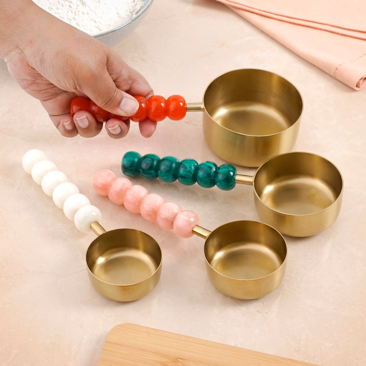 Bubble Handle Measuring Spoon Set Of 4 Nestasia