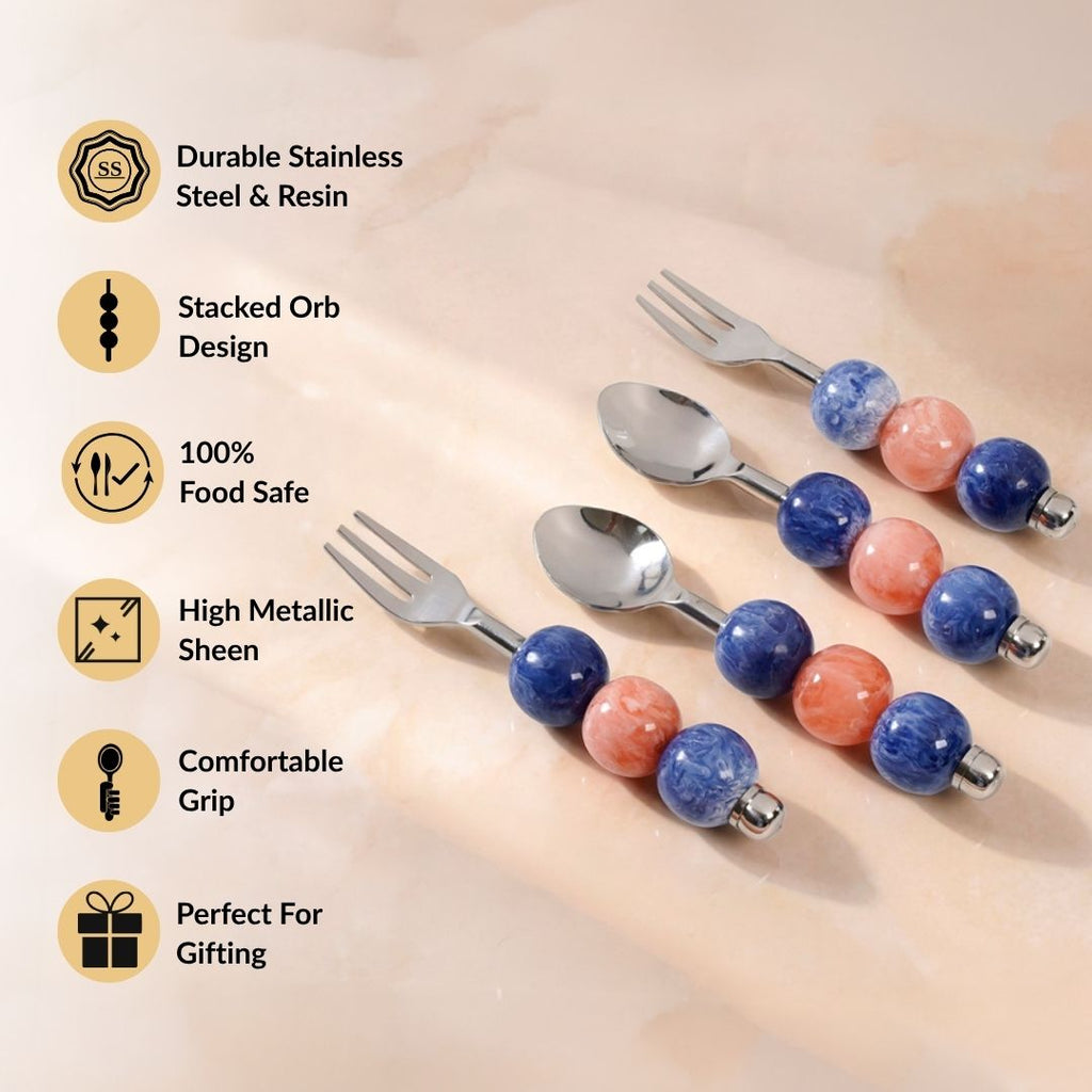Bubble Orb Cutlery Set Of 4 Nestasia
