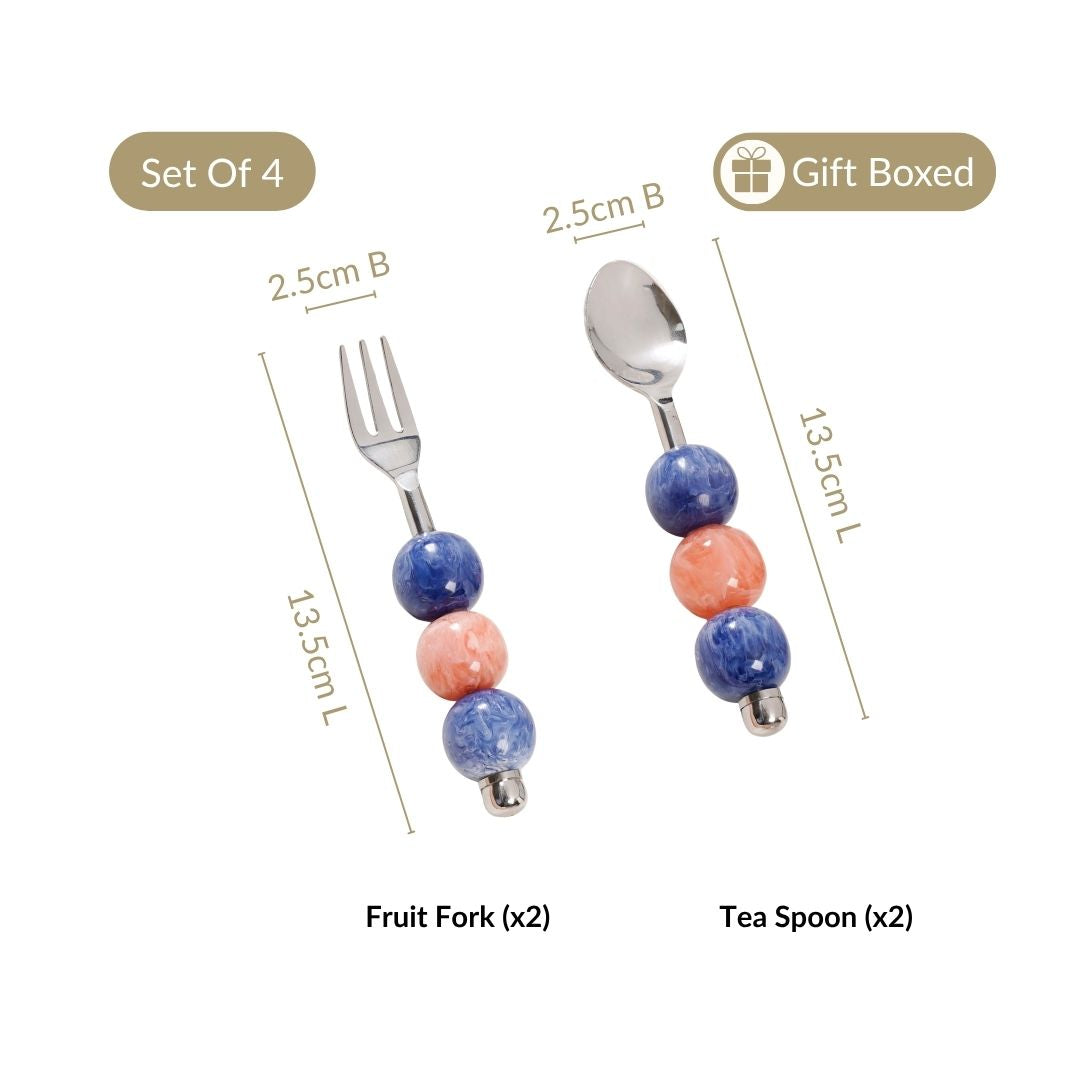 Bubble Orb Cutlery Set Of 4 Nestasia