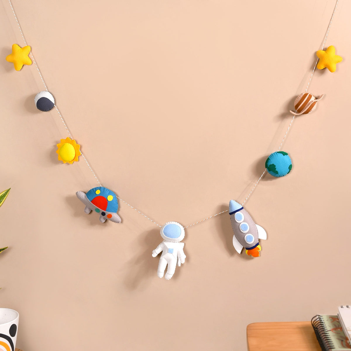 Outer Space Bunting For Kids Room Decor Nestasia