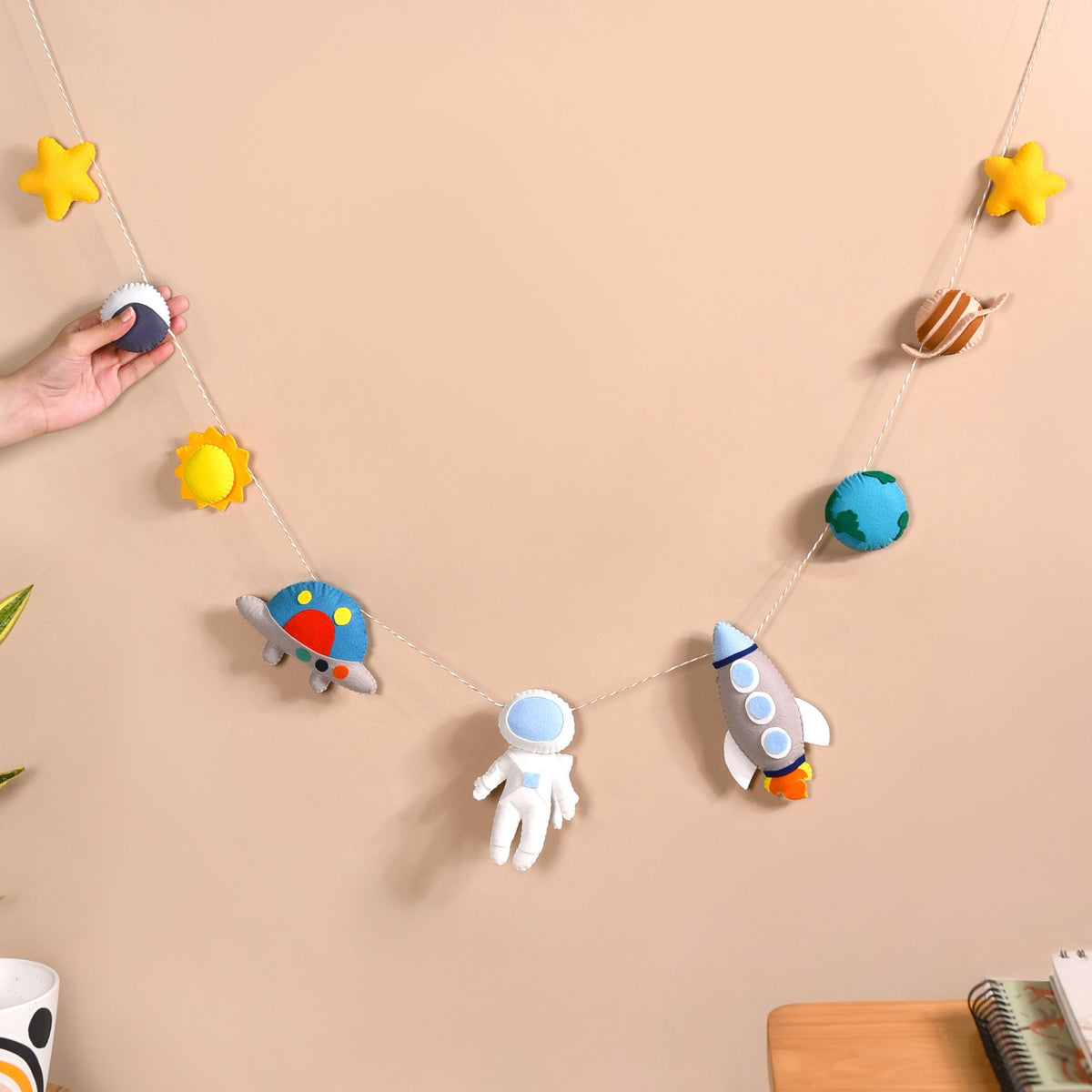 Outer Space Bunting For Kids Room Decor Nestasia