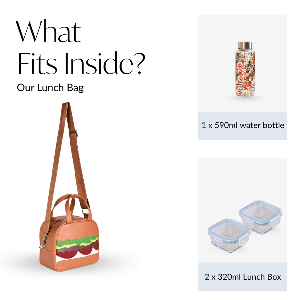 Burger Lunch Bag For Kids Nestasia