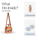 Burger Lunch Bag For Kids Nestasia