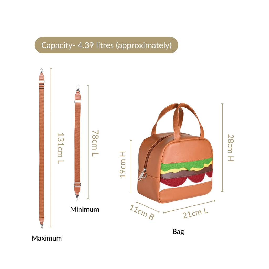 Burger Lunch Bag For Kids Nestasia