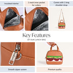 Burger Lunch Bag For Kids Nestasia