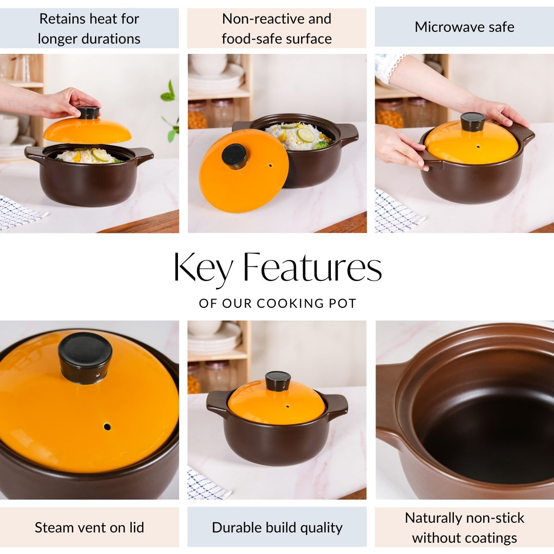 Clementine Japanese Cooking Pot 2200ml Nestasia