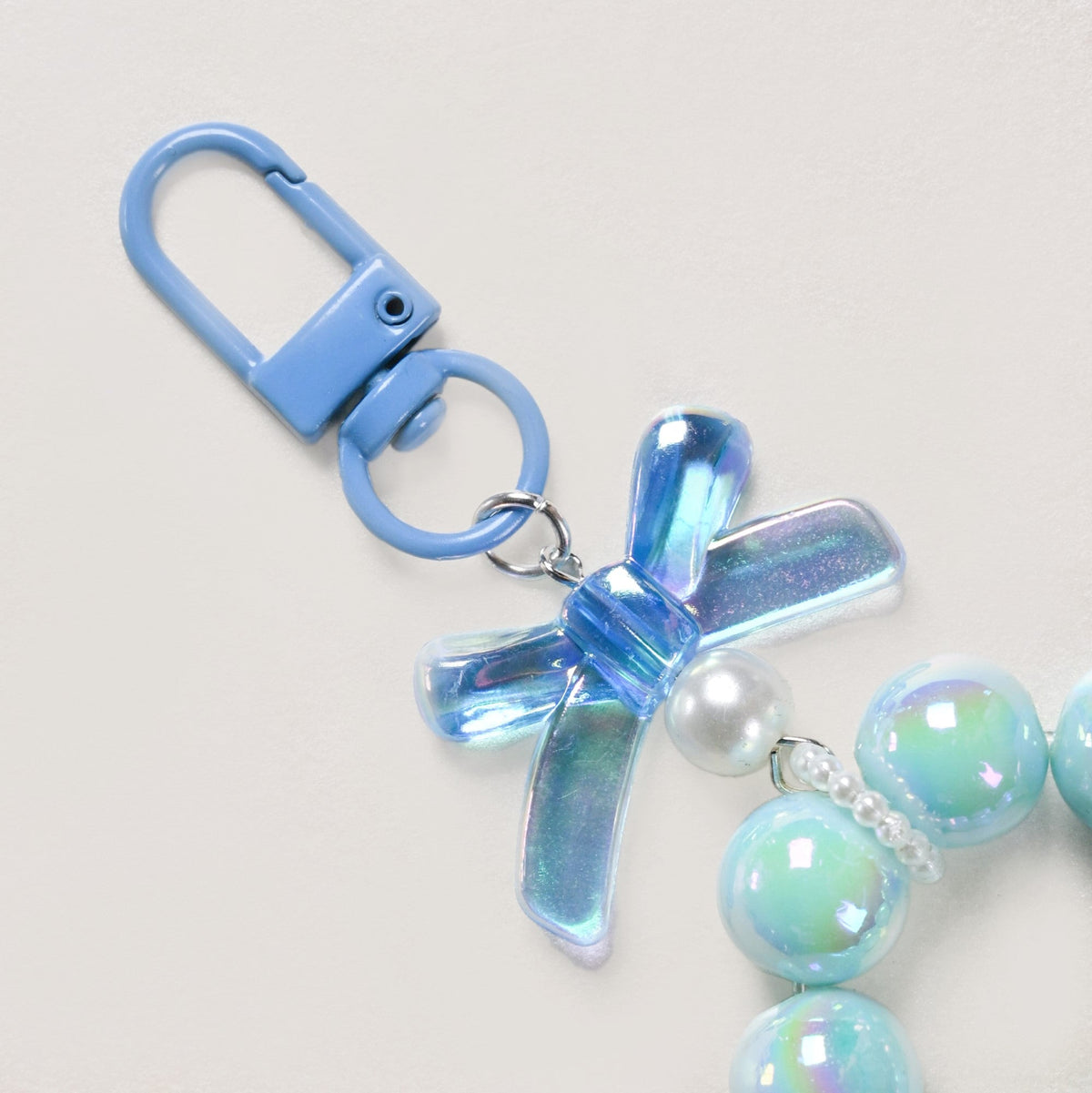 Burst Of Blue Beaded Keychain Nestasia