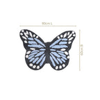 Butterfly Tufted Cotton Anti Slip Floor Mat 80x60cm Nestasia