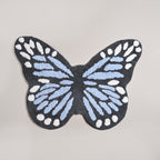 Butterfly Tufted Cotton Anti Slip Floor Mat 80x60cm Nestasia