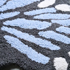 Butterfly Tufted Cotton Anti Slip Floor Mat 80x60cm Nestasia