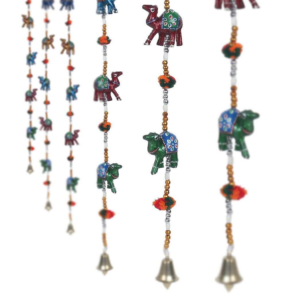 Multicolor Handcrafted Decorative Rajasthani Camel Wall/Door hanging Toran set of 2 Kafalo