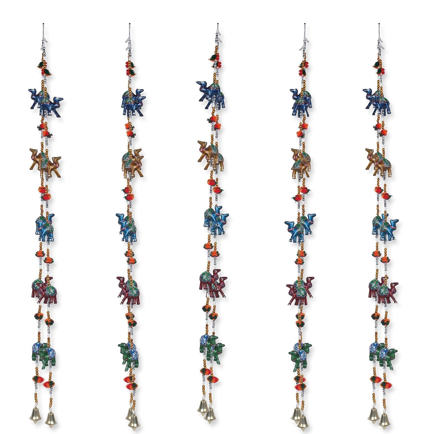 Multicolor Handcrafted Decorative Rajasthani Camel Wall/Door hanging Toran set of 2 Kafalo