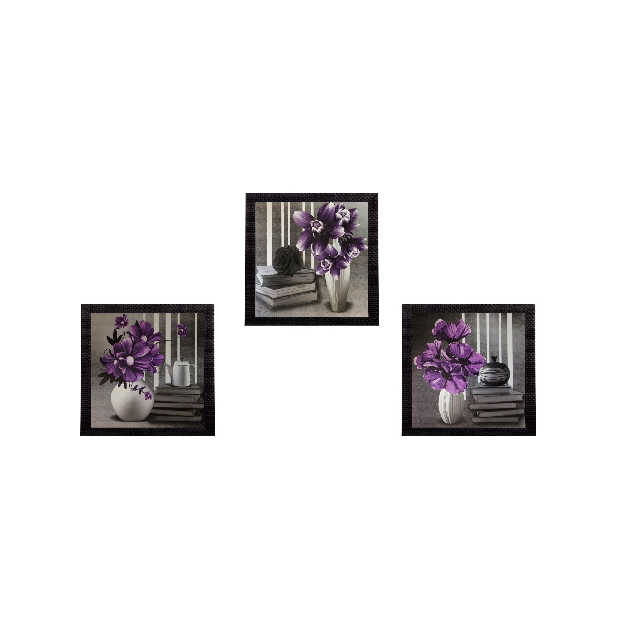 Set of 3 Satin Matt Textured Art Painting Kafalo