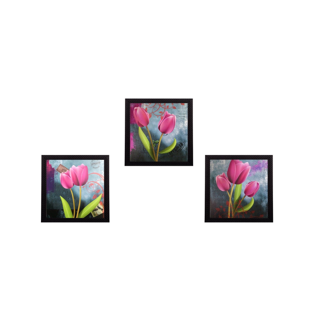 Set of 3 Satin Matt Textured Art Painting Kafalo