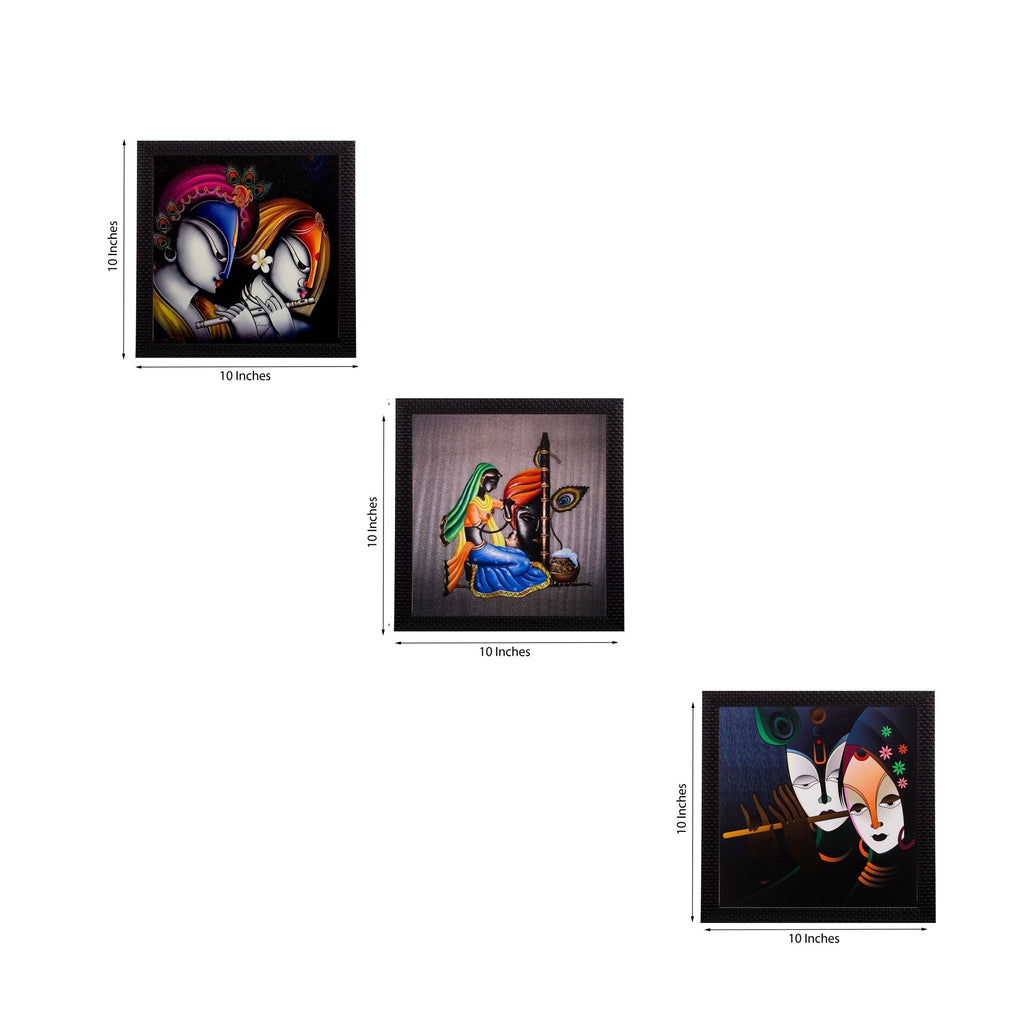 Set of 3 Satin Matt Textured Art Painting Kafalo