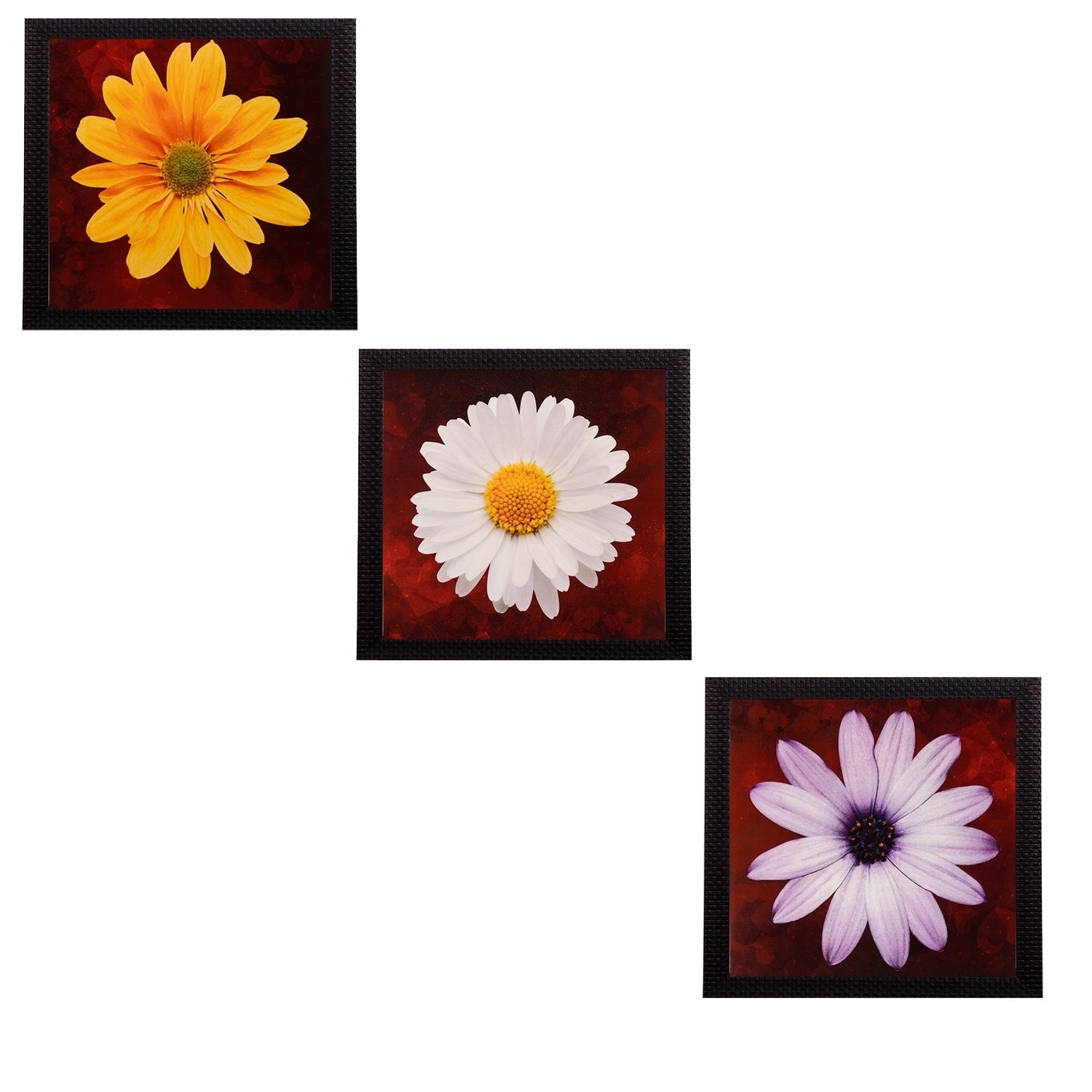 Set of 3 Satin Matt Textured Art Painting Kafalo