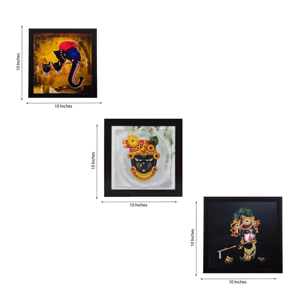 Set of 3 Satin Matt Textured Art Painting Kafalo