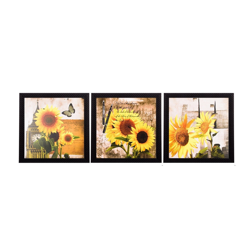 Set of 3 Satin Matt Textured Art Painting Kafalo