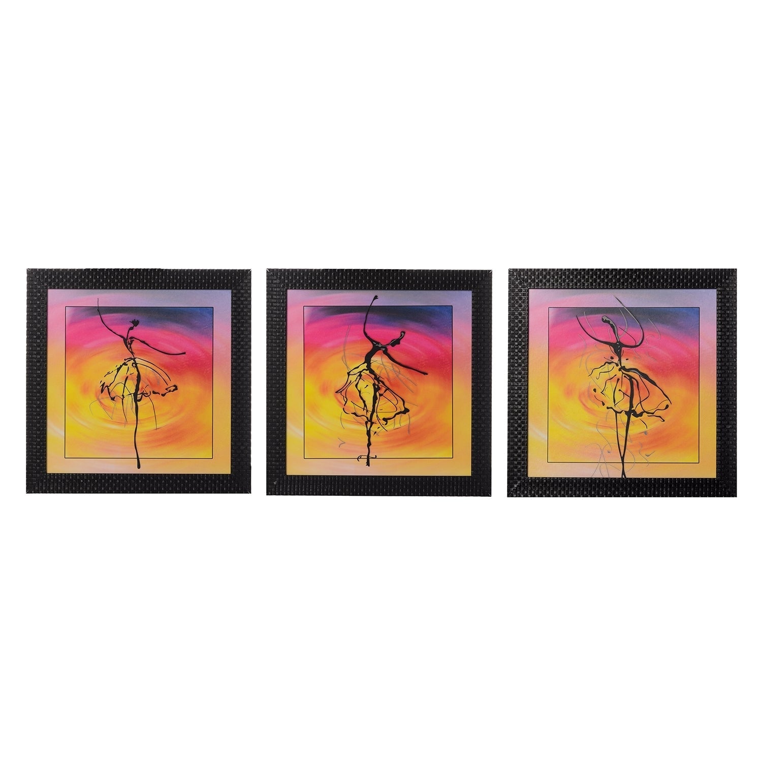 Set of 3 Satin Matt Textured Art Painting Kafalo