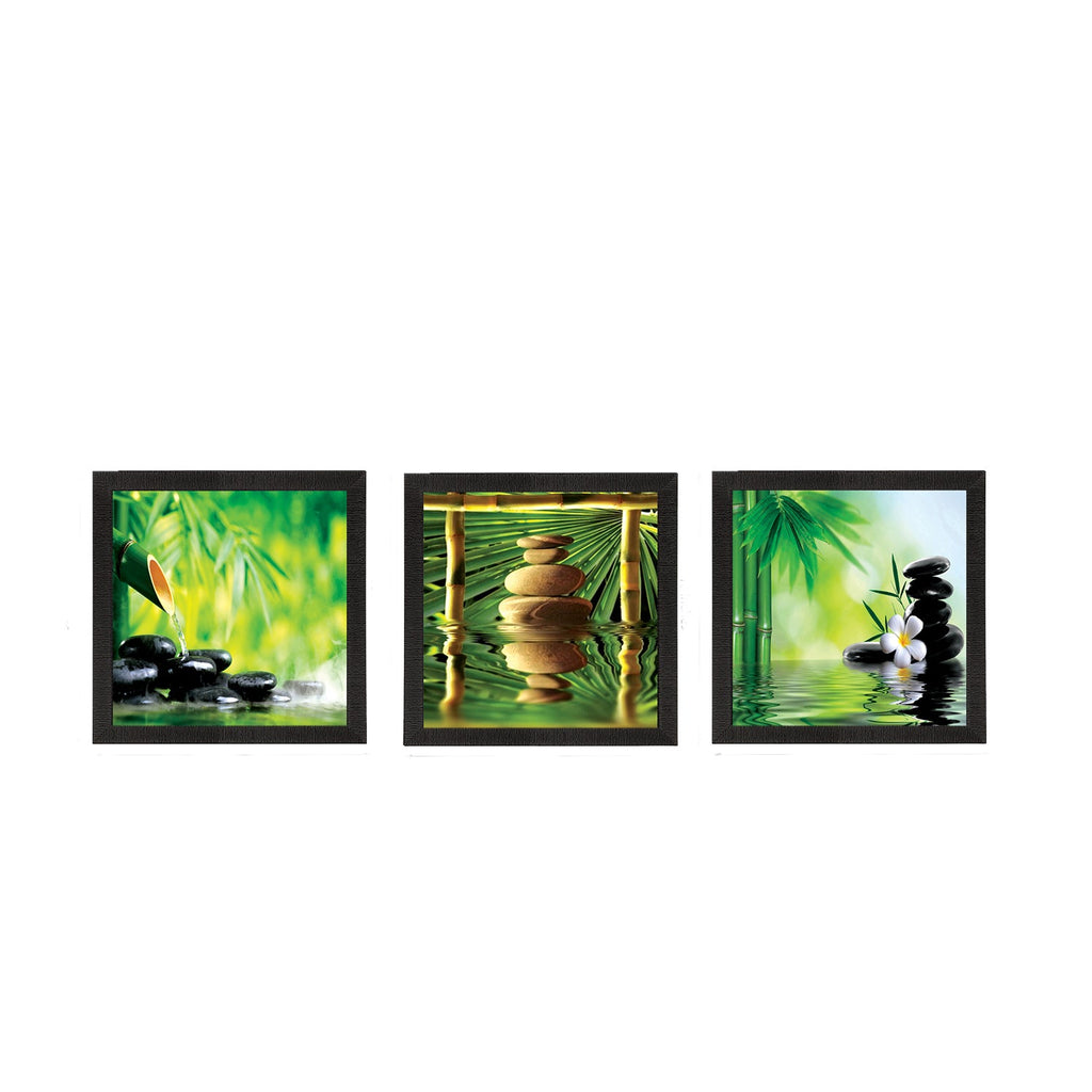 Set Of 3 Stones and Owner Satin Matt Texture UV Art Painting Kafalo