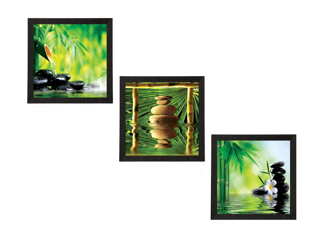Set Of 3 Stones and Owner Satin Matt Texture UV Art Painting Kafalo