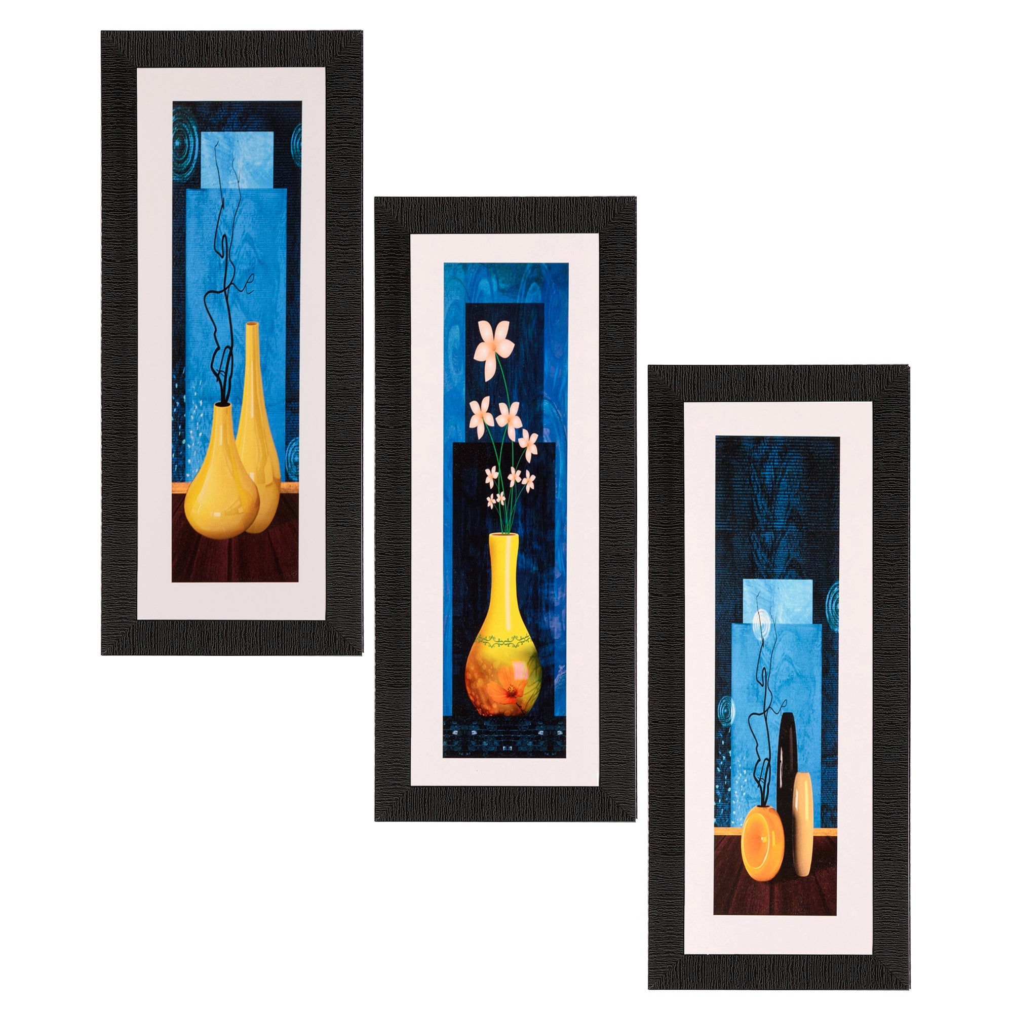 Set of 3 Satin Matt Textured Art Painting Kafalo