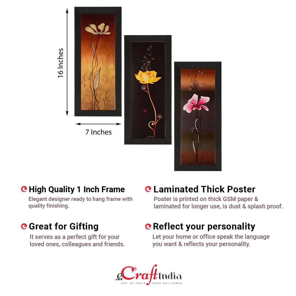 Set of 3 Satin Matt Textured Art Painting Kafalo