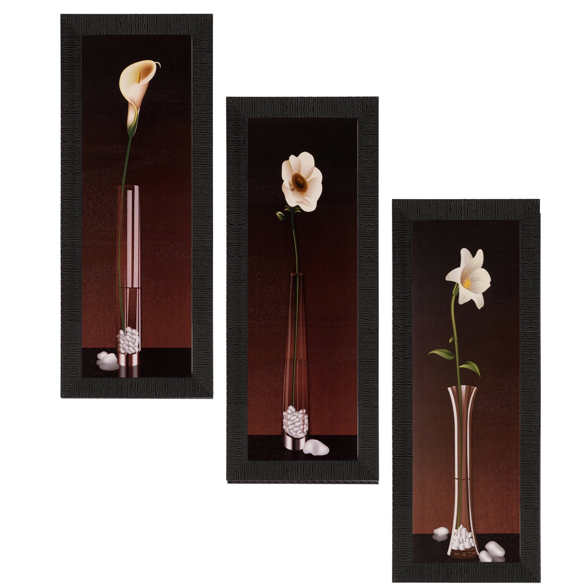 Set of 3 Satin Matt Textured Art Painting Kafalo