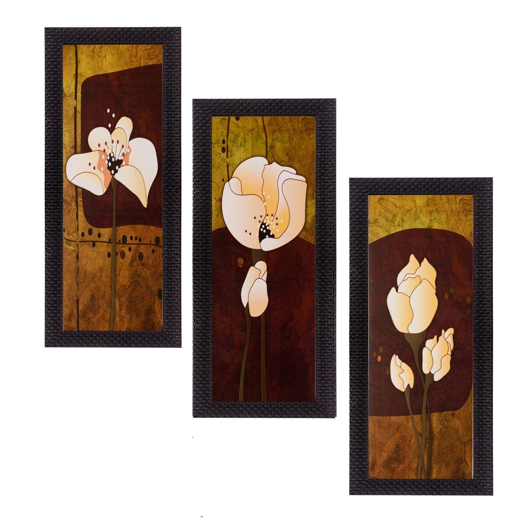 Set of 3 Satin Matt Textured Art Painting Kafalo