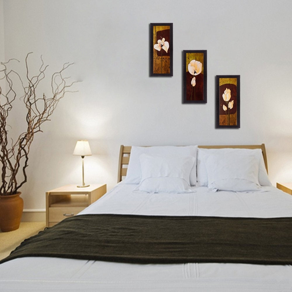 Set of 3 Satin Matt Textured Art Painting Kafalo