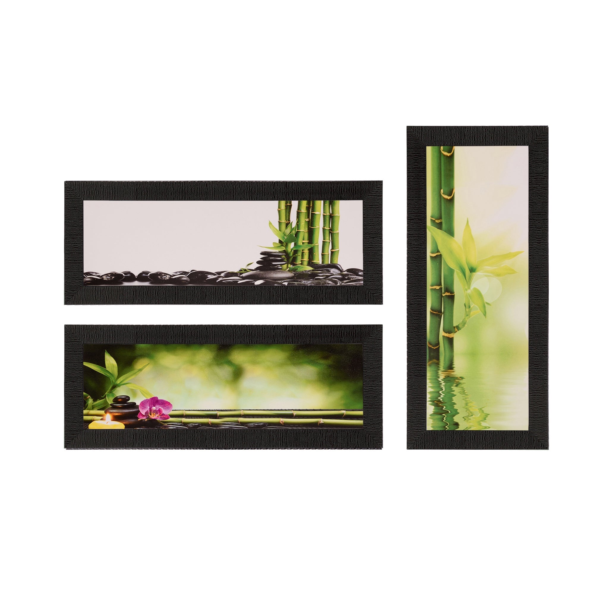 Set of 3 Satin Matt Textured Art Painting Kafalo