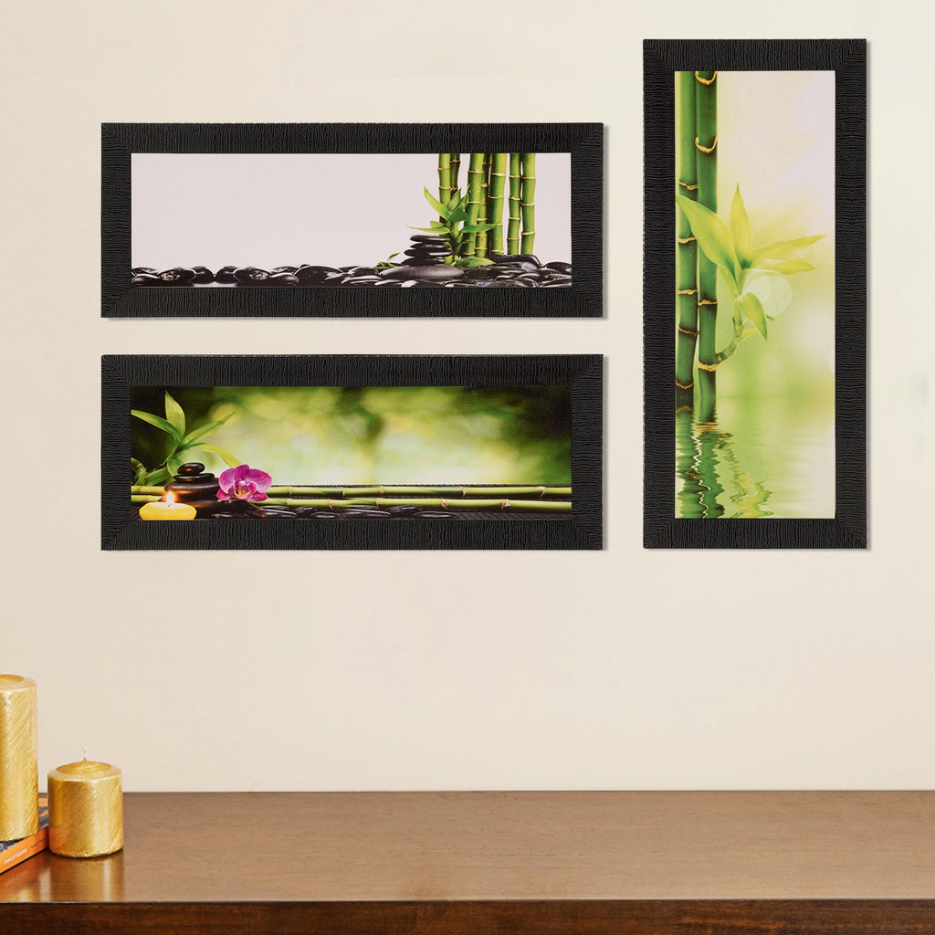 Set of 3 Satin Matt Textured Art Painting Kafalo