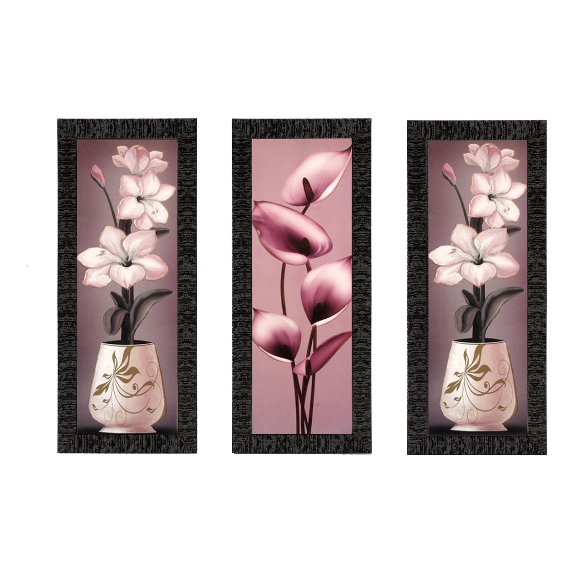 Set of 3 Satin Matt Textured Art Painting Kafalo