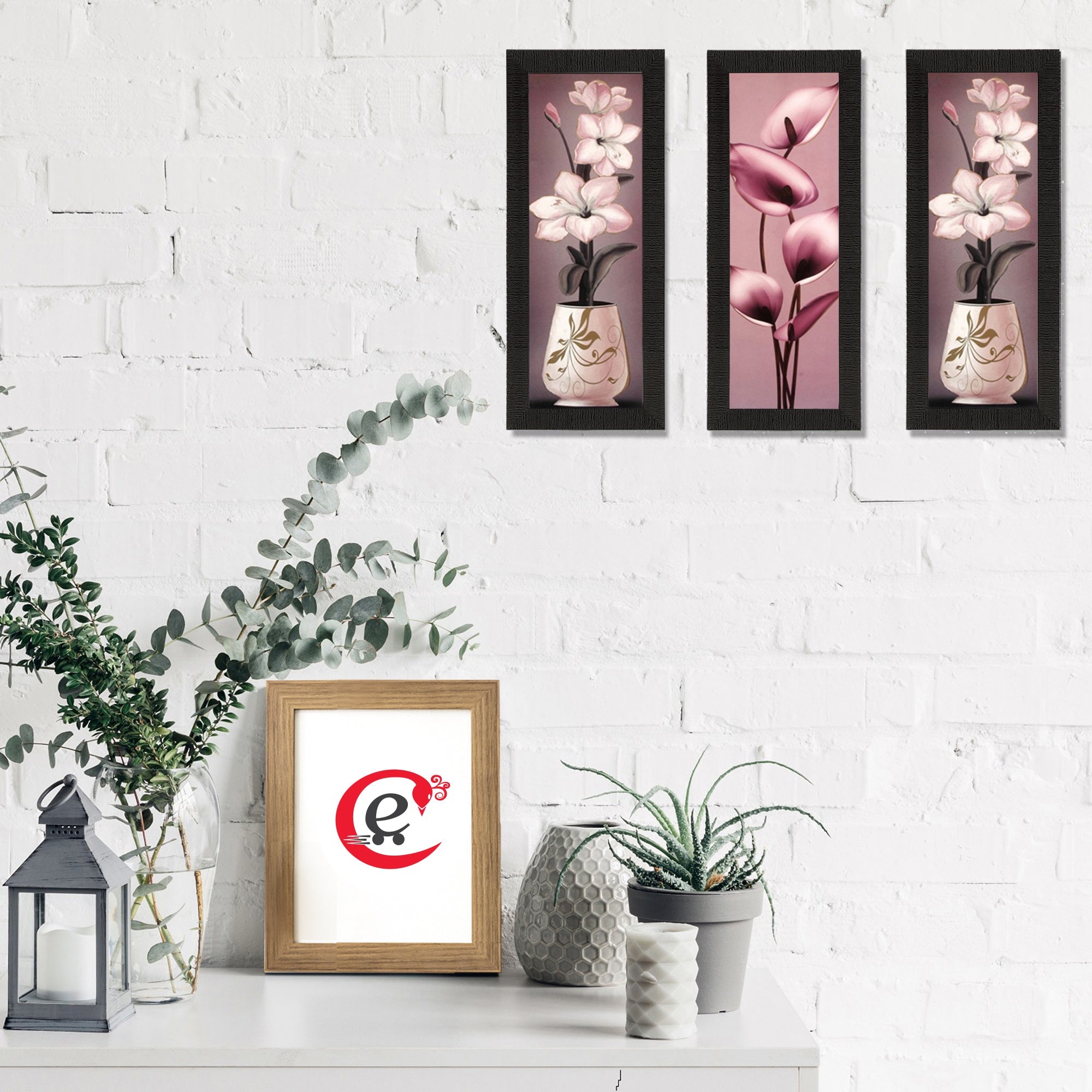 Set of 3 Satin Matt Textured Art Painting Kafalo