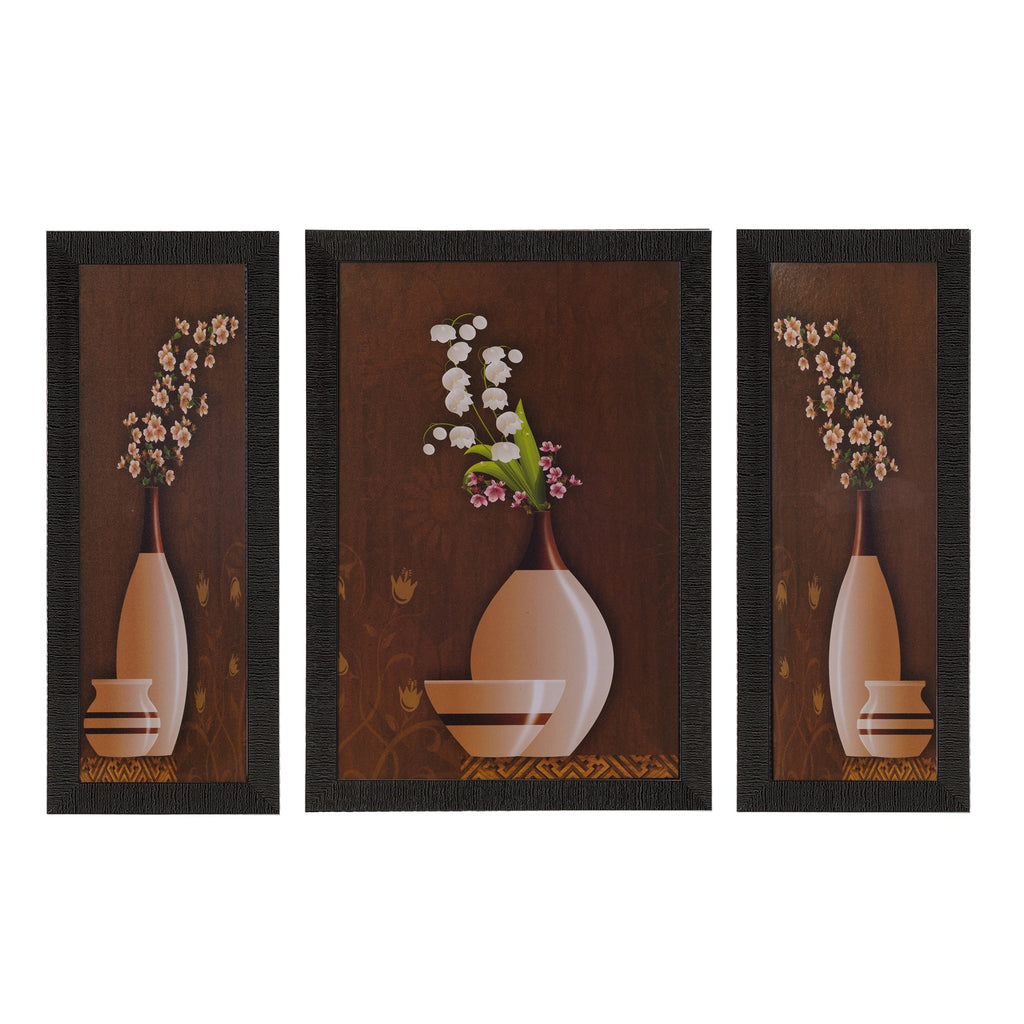 Set of 3 Satin Matt Textured Art Painting Kafalo