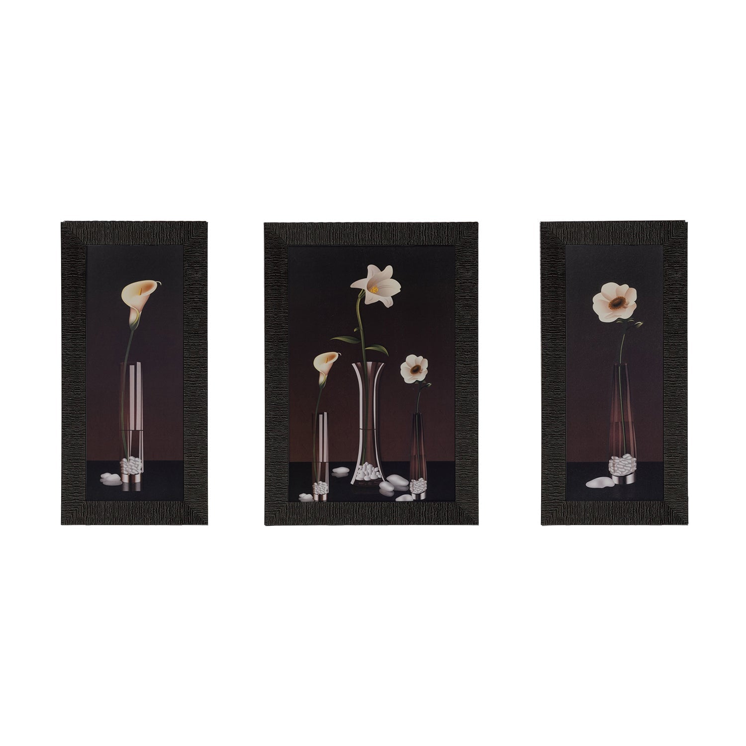 Set of 3 Satin Matt Textured Art Painting Kafalo