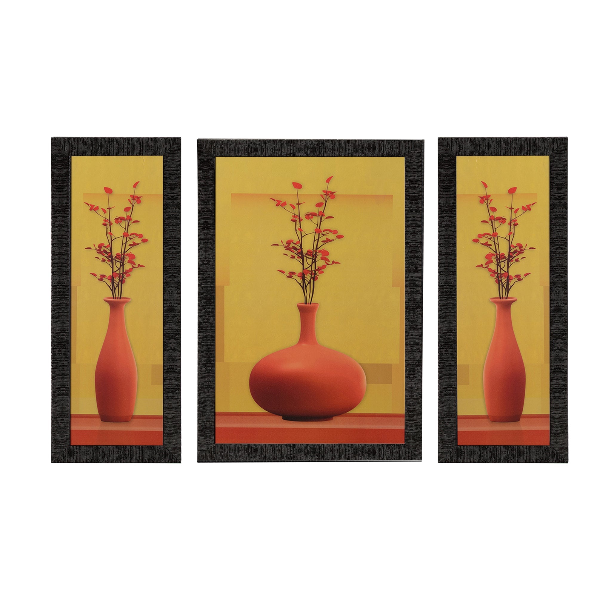 Set of 3 Satin Matt Textured Art Painting Kafalo