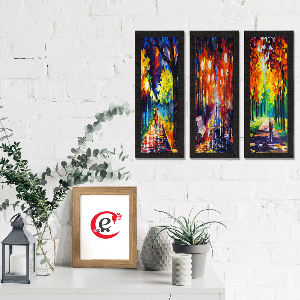 Set Of 3 Beautiful Loving Couple Satin Matt Texture UV Art Painting Kafalo